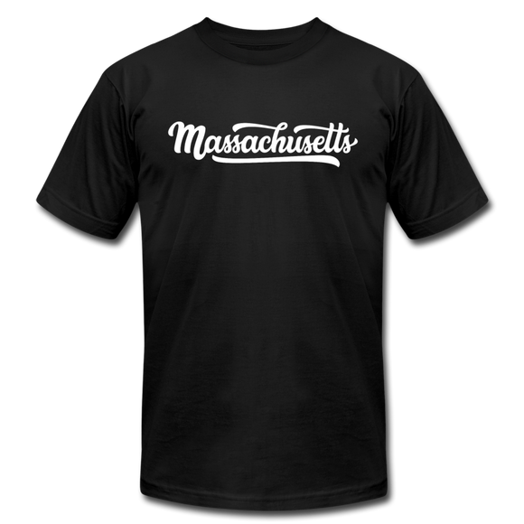 Massachusetts T-Shirt - Hand Lettered Unisex Massachusetts T Shirt - black