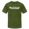 Massachusetts T-Shirt - Hand Lettered Unisex Massachusetts T Shirt - olive