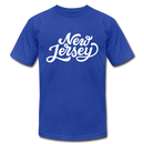 New Jersey T-Shirt - Hand Lettered Unisex New Jersey T Shirt - royal blue