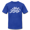 New Jersey T-Shirt - Hand Lettered Unisex New Jersey T Shirt - royal blue