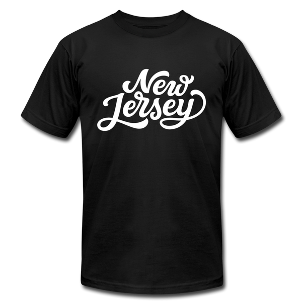 New Jersey T-Shirt - Hand Lettered Unisex New Jersey T Shirt - black