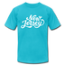 New Jersey T-Shirt - Hand Lettered Unisex New Jersey T Shirt - turquoise