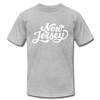 New Jersey T-Shirt - Hand Lettered Unisex New Jersey T Shirt - heather gray