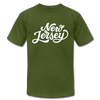 New Jersey T-Shirt - Hand Lettered Unisex New Jersey T Shirt - olive