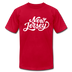 New Jersey T-Shirt - Hand Lettered Unisex New Jersey T Shirt - red