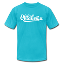 Oklahoma T-Shirt - Hand Lettered Unisex Oklahoma T Shirt - turquoise