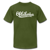 Oklahoma T-Shirt - Hand Lettered Unisex Oklahoma T Shirt - olive
