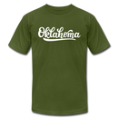Oklahoma T-Shirt - Hand Lettered Unisex Oklahoma T Shirt - olive
