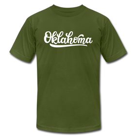 Oklahoma T-Shirt - Hand Lettered Unisex Oklahoma T Shirt - olive