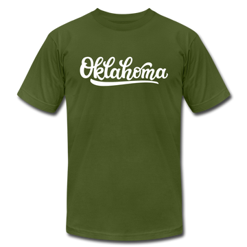 Oklahoma T-Shirt - Hand Lettered Unisex Oklahoma T Shirt - olive