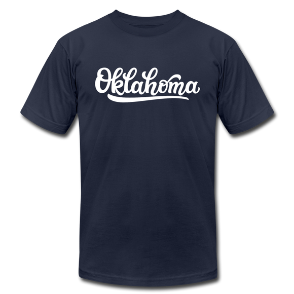 Oklahoma T-Shirt - Hand Lettered Unisex Oklahoma T Shirt - navy
