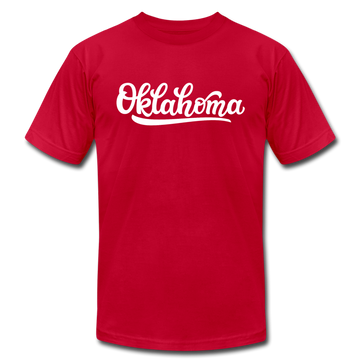 Oklahoma T-Shirt - Hand Lettered Unisex Oklahoma T Shirt - red