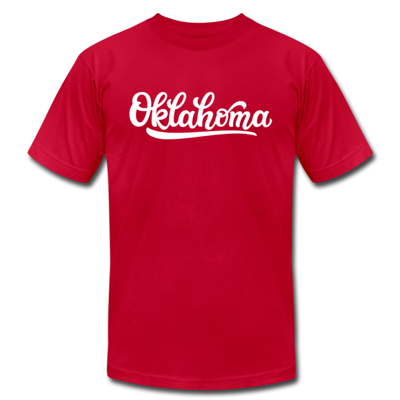 Oklahoma T-Shirt - Hand Lettered Unisex Oklahoma T Shirt - red