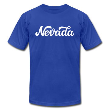 Nevada T-Shirt - Hand Lettered Unisex Nevada T Shirt - royal blue