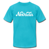 Nevada T-Shirt - Hand Lettered Unisex Nevada T Shirt - turquoise