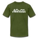 Nevada T-Shirt - Hand Lettered Unisex Nevada T Shirt - olive