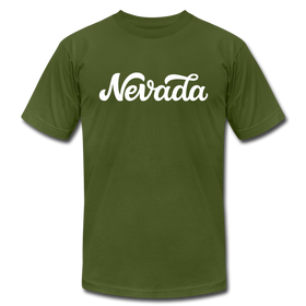 Nevada T-Shirt - Hand Lettered Unisex Nevada T Shirt - olive