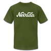 Nevada T-Shirt - Hand Lettered Unisex Nevada T Shirt - olive