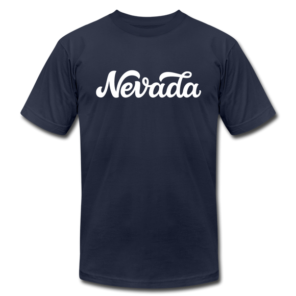 Nevada T-Shirt - Hand Lettered Unisex Nevada T Shirt - navy