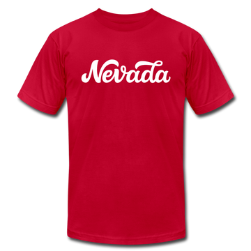 Nevada T-Shirt - Hand Lettered Unisex Nevada T Shirt - red