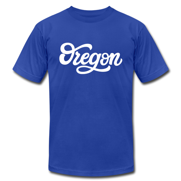 Oregon T-Shirt - Hand Lettered Unisex Oregon T Shirt - royal blue