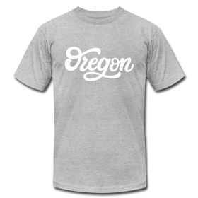Oregon T-Shirt - Hand Lettered Unisex Oregon T Shirt - heather gray