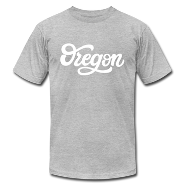 Oregon T-Shirt - Hand Lettered Unisex Oregon T Shirt - heather gray