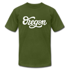 Oregon T-Shirt - Hand Lettered Unisex Oregon T Shirt - olive