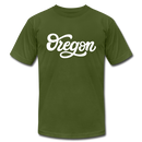 Oregon T-Shirt - Hand Lettered Unisex Oregon T Shirt - olive