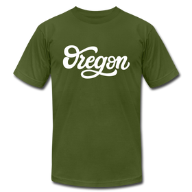 Oregon T-Shirt - Hand Lettered Unisex Oregon T Shirt - olive