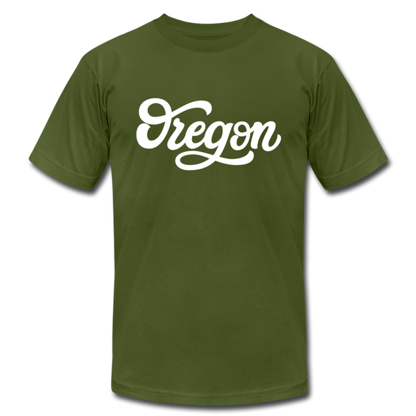 Oregon T-Shirt - Hand Lettered Unisex Oregon T Shirt - olive