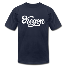Oregon T-Shirt - Hand Lettered Unisex Oregon T Shirt - navy
