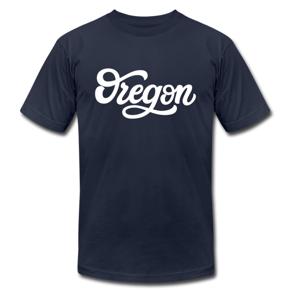 Oregon T-Shirt - Hand Lettered Unisex Oregon T Shirt - navy