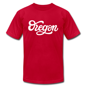 Oregon T-Shirt - Hand Lettered Unisex Oregon T Shirt - red