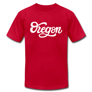 Oregon T-Shirt - Hand Lettered Unisex Oregon T Shirt - red