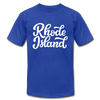 Rhode Island T-Shirt - Hand Lettered Unisex Rhode Island T Shirt - royal blue