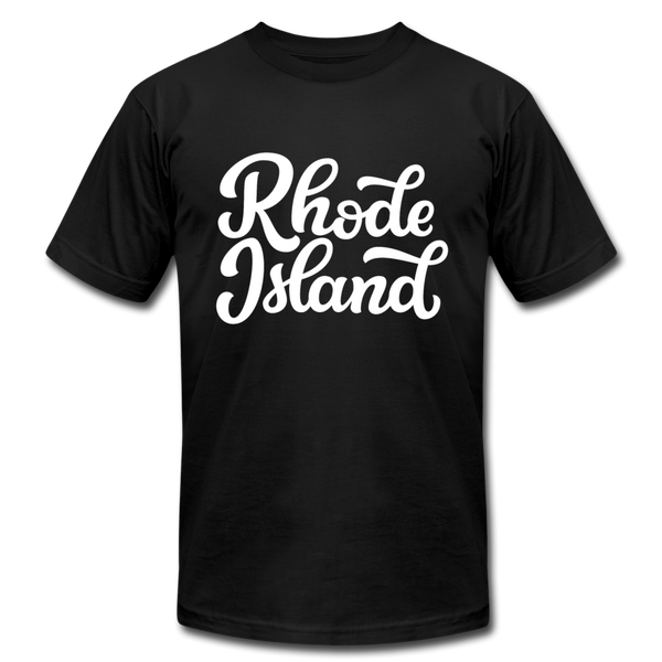 Rhode Island T-Shirt - Hand Lettered Unisex Rhode Island T Shirt - black