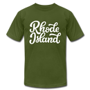 Rhode Island T-Shirt - Hand Lettered Unisex Rhode Island T Shirt - olive