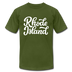 Rhode Island T-Shirt - Hand Lettered Unisex Rhode Island T Shirt - olive