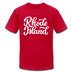 Rhode Island T-Shirt - Hand Lettered Unisex Rhode Island T Shirt - red