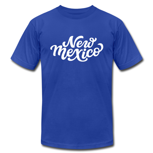 New Mexico T-Shirt - Hand Lettered Unisex New Mexico T Shirt - royal blue