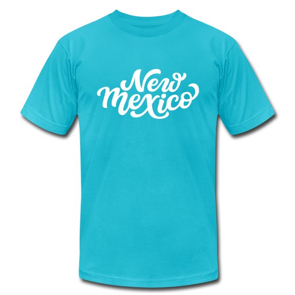 New Mexico T-Shirt - Hand Lettered Unisex New Mexico T Shirt - turquoise