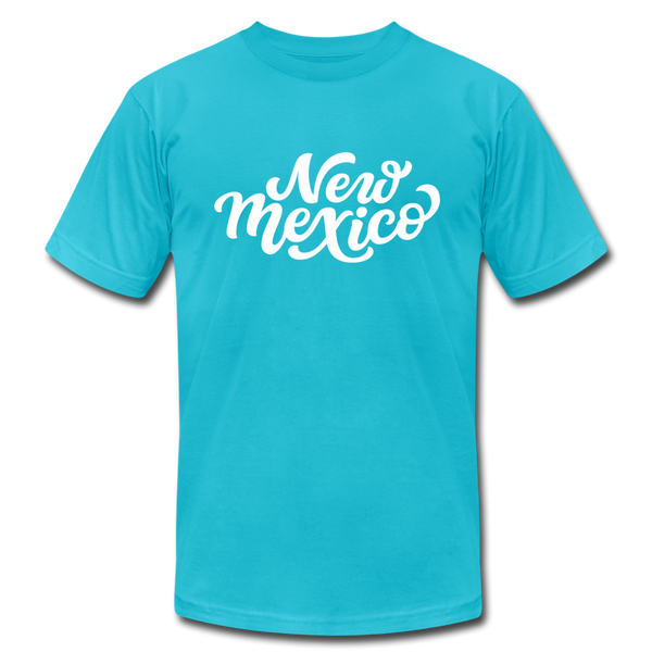 New Mexico T-Shirt - Hand Lettered Unisex New Mexico T Shirt - turquoise