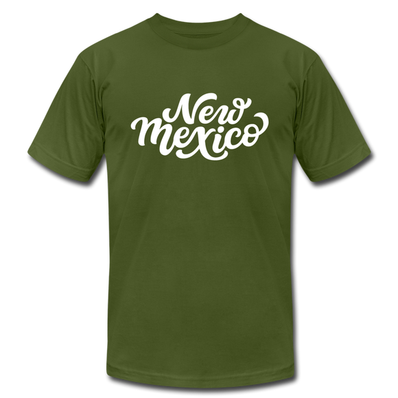 New Mexico T-Shirt - Hand Lettered Unisex New Mexico T Shirt - olive