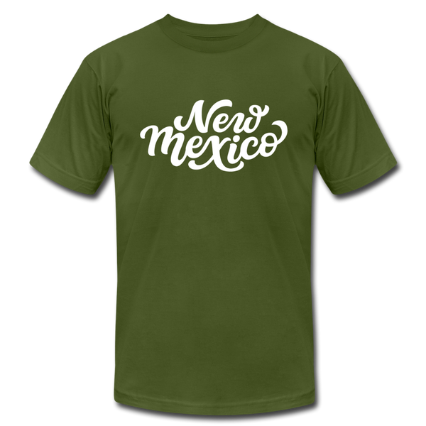 New Mexico T-Shirt - Hand Lettered Unisex New Mexico T Shirt - olive