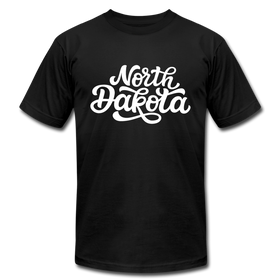 North Dakota T-Shirt - Hand Lettered Unisex North Dakota T Shirt - black