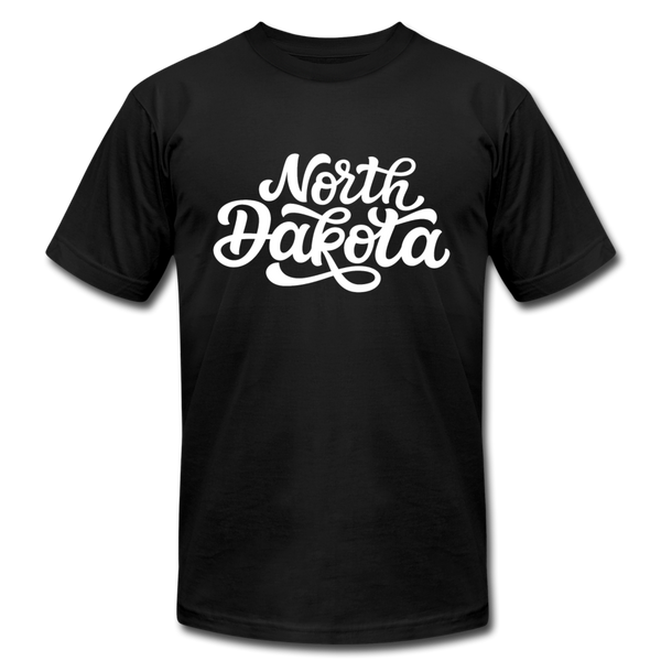 North Dakota T-Shirt - Hand Lettered Unisex North Dakota T Shirt - black