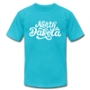 North Dakota T-Shirt - Hand Lettered Unisex North Dakota T Shirt - turquoise