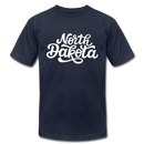 North Dakota T-Shirt - Hand Lettered Unisex North Dakota T Shirt - navy