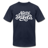 North Dakota T-Shirt - Hand Lettered Unisex North Dakota T Shirt - navy